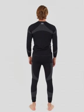 Fundango Seamless Baselayer Set męski komplet bielizny czarny 1
