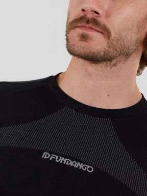 Fundango Seamless Baselayer Set męski komplet bielizny czarny 3