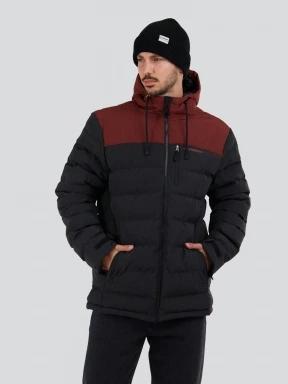 Fundango Passat Padded Jacket męski pikowana kurtka przejściowa czerwony 1