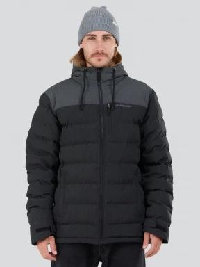 Fundango Passat Padded Jacket męski pikowana kurtka przejściowa czarny 1