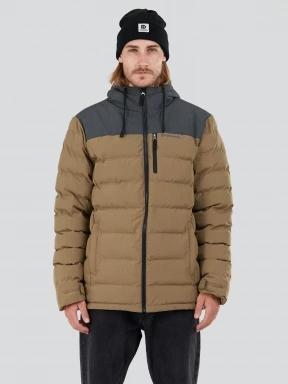 Fundango Passat Padded Jacket męski pikowana kurtka przejściowa brąz 1