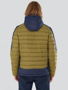 Fundango Matt Hooded Jacket męski pikowana kurtka przejściowa zielony 3