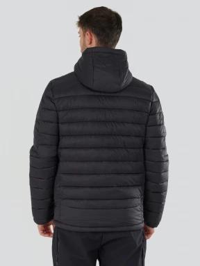 Fundango Matt Hooded Jacket męski pikowana kurtka przejściowa czarny 3