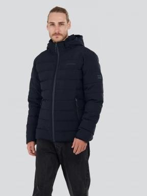 Fundango Hubble Padded Jacket męski pikowana kurtka przejściowa ciemnoniebieski 1