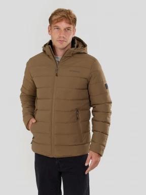 Fundango Hubble Padded Jacket męski pikowana kurtka przejściowa brąz 1