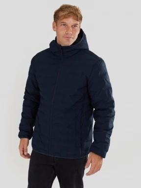 Fundango Smoke Eco Hooded Jacket męski kurtka na wycieczki ciemnoniebieski 1