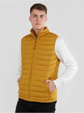 Fundango Hollow Padded Vest męski kamizelka żółty 1