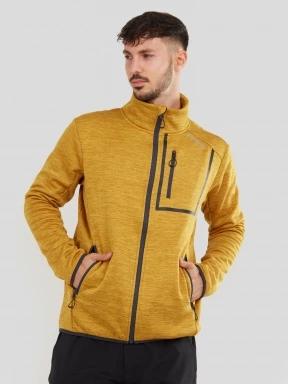 Fundango Jefferson Fleece Jacket męski bluza z polaru brąz 1