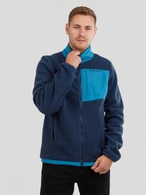 Fundango Haven Hybrid Jacket męski bluza z polaru niebieski 1