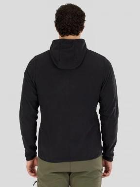 Fundango Nagano Full Zip Hoodie męski hybrydowa warstwa pośrednia czarny 3