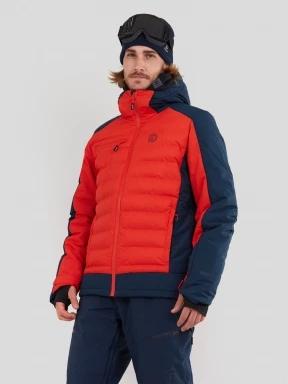 Fundango Orion Padded Jacket męski pikowana kurtka narciarska pomarańczowy 1