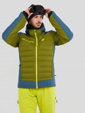 Fundango Orion Padded Jacket męski pikowana kurtka narciarska oliwka 1
