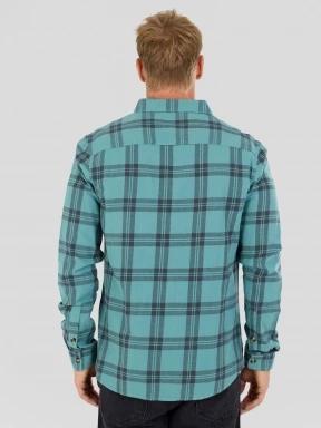 Fundango Harris Shirt męski koszula z dlugim rekawem zielony 3