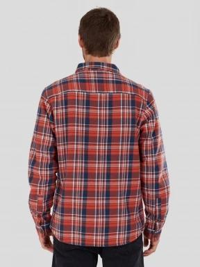 Fundango Roddy Lined Shirt męski kurtka koszulowa czerwony 3