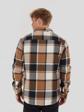Fundango Roddy Lined Shirt męski kurtka koszulowa brąz 3