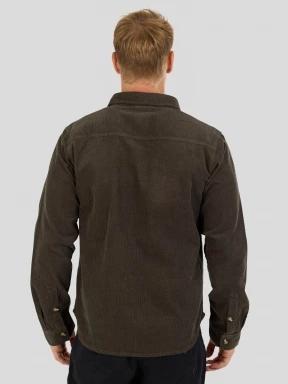 Fundango Oregon Corduroy Shirt męski koszula z dlugim rekawem zielony 3
