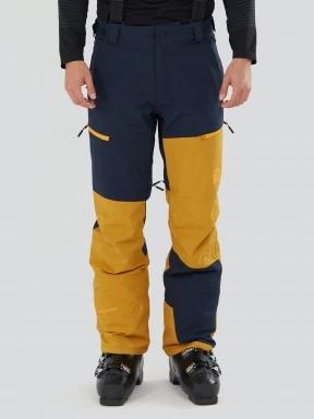 Fundango Teak Colourblock Pants męski spodnie narciarskie żółty 1