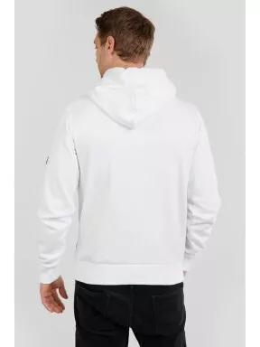 Fundango Hoover Hooded sweatshirt męski sweter z kapturem biały 3