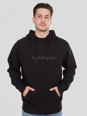 Fundango Talis Hooded Sweatshirt męski sweter czarny 1