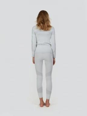 Fundango Seamless Baselayer Set damski komplet bielizny biały 3