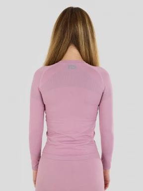 Fundango Seamless Baselayer Set damski komplet bielizny różowy 3
