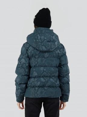 Fundango Amber Padded Jacket damski pikowana kurtka przejściowa zielony 3