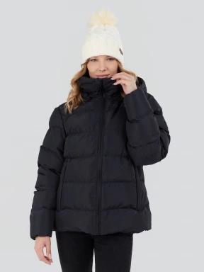 Fundango Amber Padded Jacket damski pikowana kurtka przejściowa czarny 1