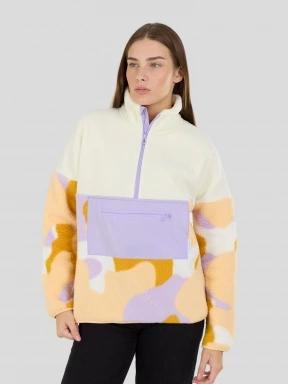 Fundango Riva Hybrid Pullover damski hybrydowa warstwa pośrednia biały 1