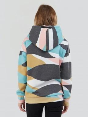 Fundango Challenger Pullover damski sweter z kapturem wielokolorowy 3