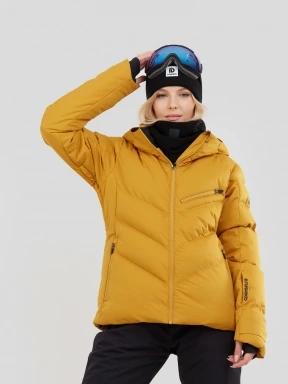 Fundango Elyra Padded Jacket damski pikowana kurtka narciarska brąz 1
