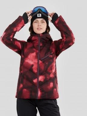 Fundango Elyra Padded Jacket damski pikowana kurtka narciarska czerwony 1