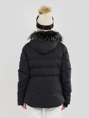 Fundango Elyra Fur Padded Jacket damski pikowana kurtka narciarska czarny 3