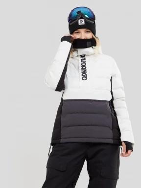 Fundango Everett Padded Anorak damski pikowana kurtka narciarska biały 1