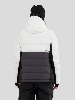 Fundango Everett Padded Anorak damski pikowana kurtka narciarska biały 3
