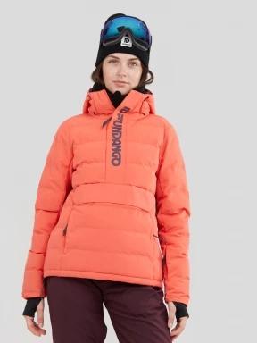 Fundango Everett Padded Anorak damski pikowana kurtka narciarska czerwony 1