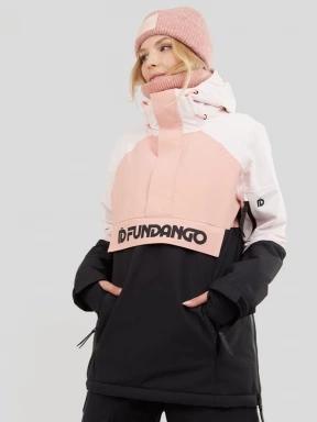 Fundango Birch Logo Anorak damski kurtka narciarska różowy 1