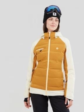 Fundango Medina Padded Jacket damski pikowana kurtka narciarska brąz 1