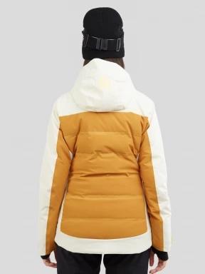 Fundango Medina Padded Jacket damski pikowana kurtka narciarska brąz 3