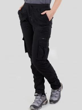 Fundango Finley Cargo Pants damski spodnie turystyczne czarny 3