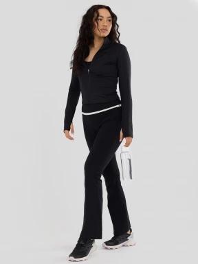 Fundango Flare Leggings damski leggingsy czarny 1