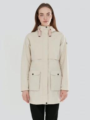 Fundango Zhuri Waterproof Jacket damski plaszcz przeciwdeszczowy piasek 1