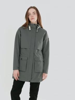 Fundango Zhuri Waterproof Jacket damski plaszcz przeciwdeszczowy zielony 1