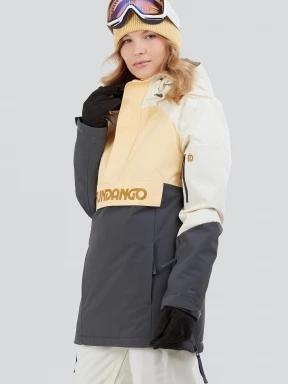 Fundango Birch ECO Logo Anorak damski kurtka narciarska żółty 1