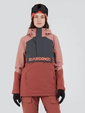 Fundango Birch ECO Logo Anorak damski kurtka narciarska różowy 1