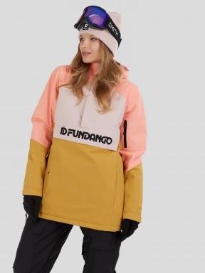 Fundango Birch ECO Logo Anorak damski kurtka różowy 1