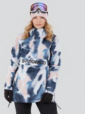 Fundango Birch ECO Logo Anorak damski kurtka ciemnoniebieski 1