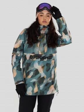 Fundango Birch ECO Logo Anorak damski kurtka zielony 1