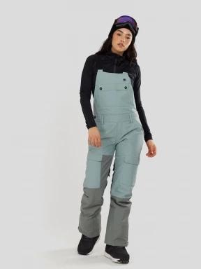 Fundango Sakura ECO Bib Pants damski kombinezon narciarski zielony 1