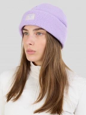 Fundango Zeo Fleece Beanie czapka robiona na drutach fiolet 1
