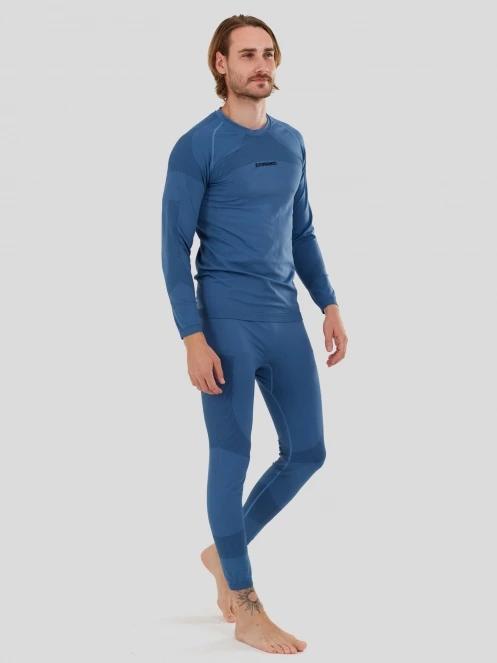 Fundango Seamless Baselayer Set męski komplet bielizny niebieski 4